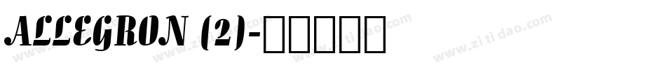 ALLEGRON (2)字体转换